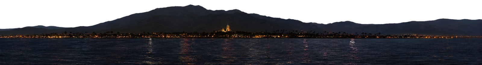 City skyline at night